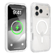 3-in-1 Transparent Phone case for iPhone 17 Pro Max 17 Air 16 15 14 13 Pro Max,Compatible with MagSafe, Durable Dual Layer Transparent Magnetic Phone Cases, Heavy Duty Shockproof and Anti-Drop Protective Cover (main image)
