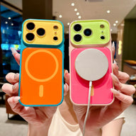 #SummerFinds dopamine Contrast color newly upgraded with magnetic suction Suitable for iPhone 17 16 15 14 Pro Max Magnetic phone case Contrast color full lens protection Compatible with iPhone 17 Pro Max Magnetic phone case No paint peeling, anti-fall an (main image)