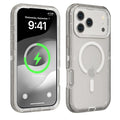 3-in-1 Transparent Phone case for iPhone 17 Pro Max 17 Air 16 15 14 13 Pro Max,Compatible with MagSafe, Durable Dual Layer Transparent Magnetic Phone Cases, Heavy Duty Shockproof and Anti-Drop Protective Cover - Color Gray (variant image)